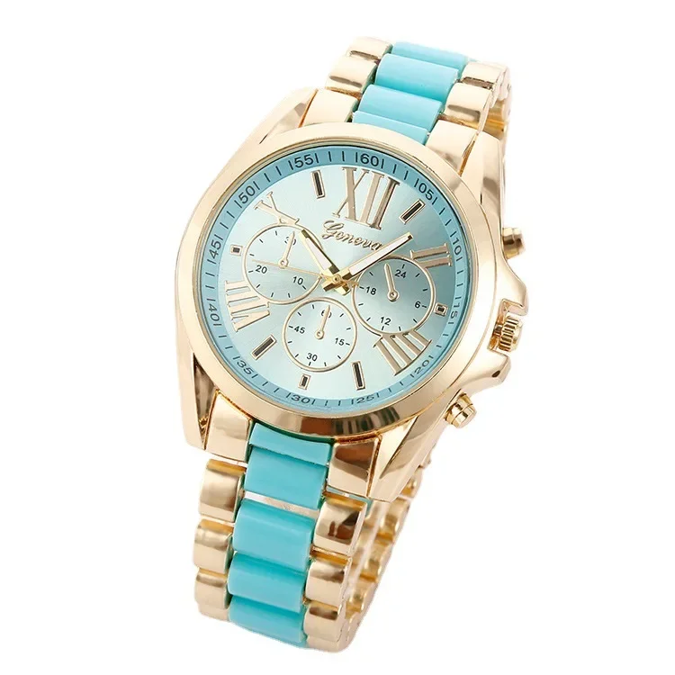 Luxury Men Watch False Triple Eye Golden Steel Male Quartz Watch Military Crystal Casual Wrist Watch Relógio Masculino