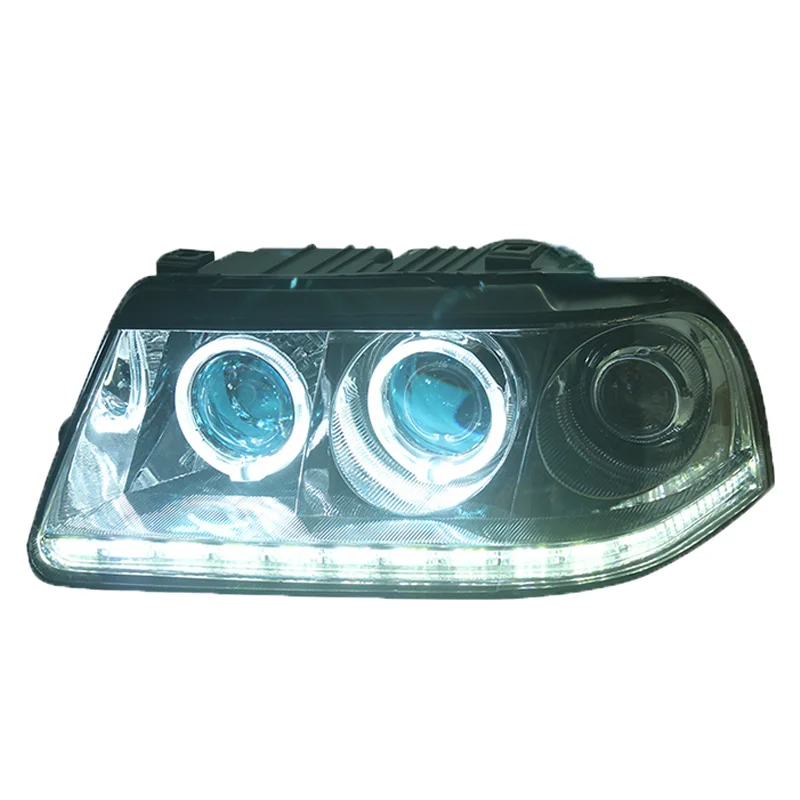 For Volkswagen Santana 3000 headlight assembly Modified LED lens lamp daytime running lights turn signal Xenon headlights