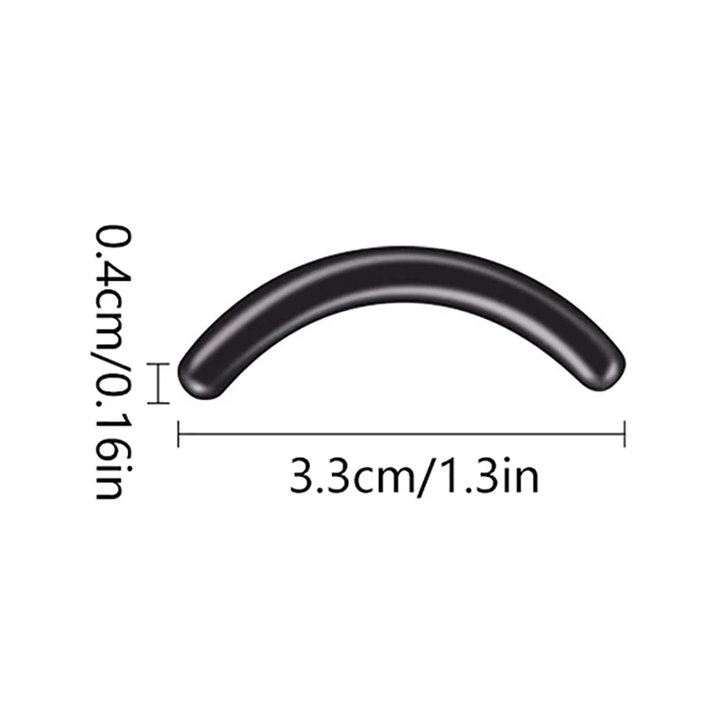 Eyelash Curler Refills Hypoallergenic Soft Rubber Pad For Universal Eyelash Curler With Storage Box Salon-Grade Anti-Slip Design
