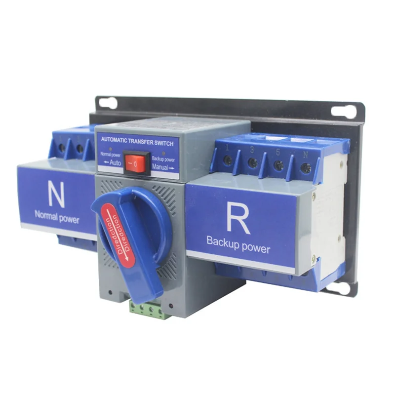 

L72A-Automatic Transfer Switch 63A 4P Automatic Dual Power Transfer Switch With Electromechanical Locking Protection 220V Replac