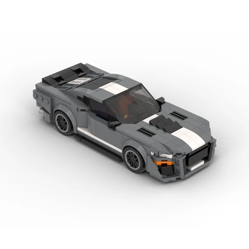 419 قطعة MOC جديد ​ ​ لعبة مكعبات بناء تعليمية للأطفال من أبطال مدينة الطريق السريع شيلبي GT500 هدية