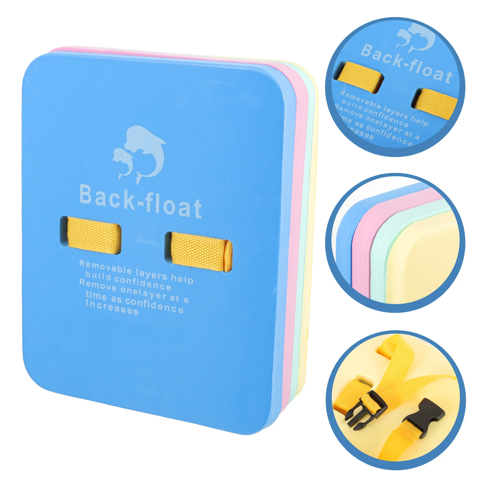 

3pcs Large Back Float Swim Training Board For Kids Durable Lightweight Eva Swimming Float Pool Safety Gear Portable Kick Board