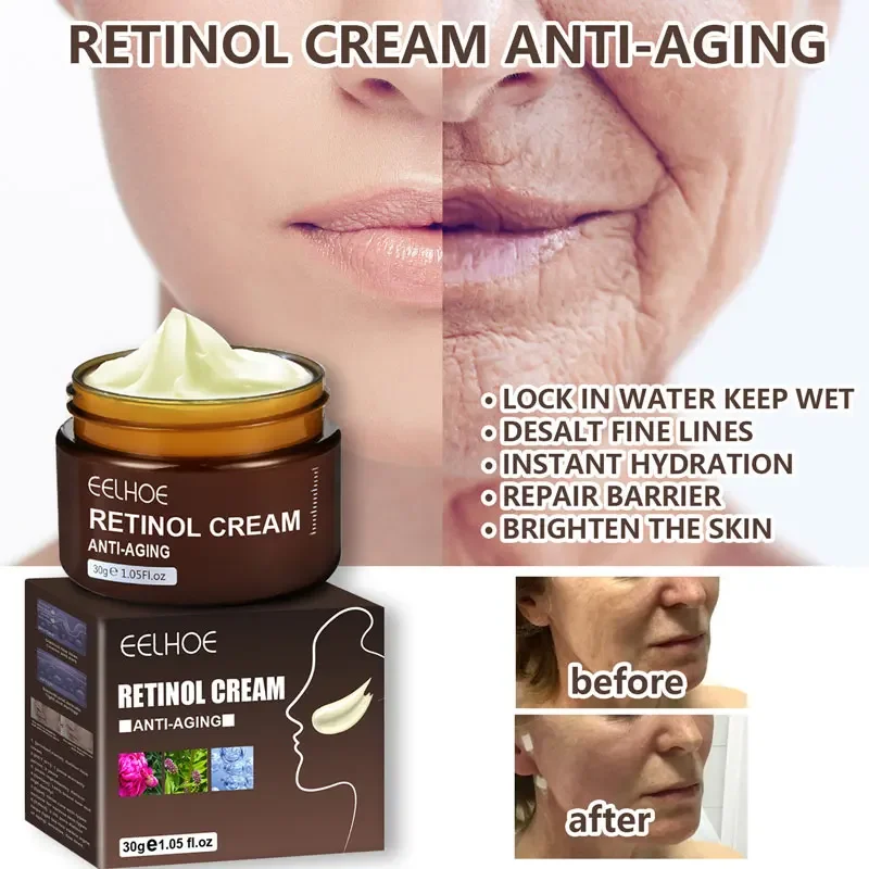 Retinol Gesicht Creme Anti-falten Hautpflege Anti-Aging-Straffende Kosmetik Hyaluronsäure Feuchtigkeitsspendende Bleaching Schönheit Produkte