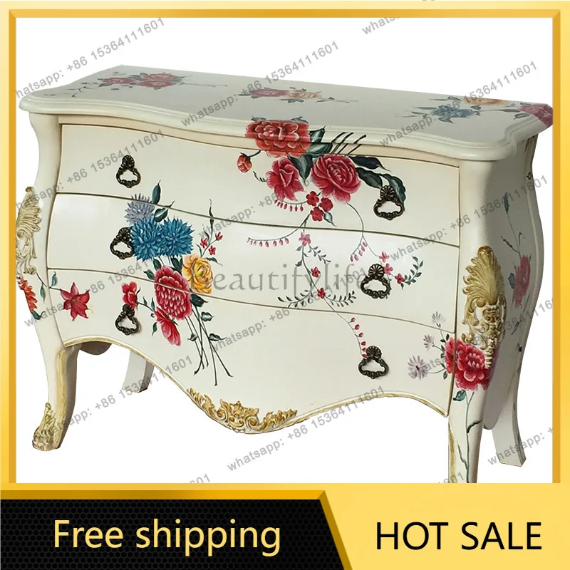 XX. Retro living room decoration decoration cabinet storage furniture three buckets, dining side cabinet