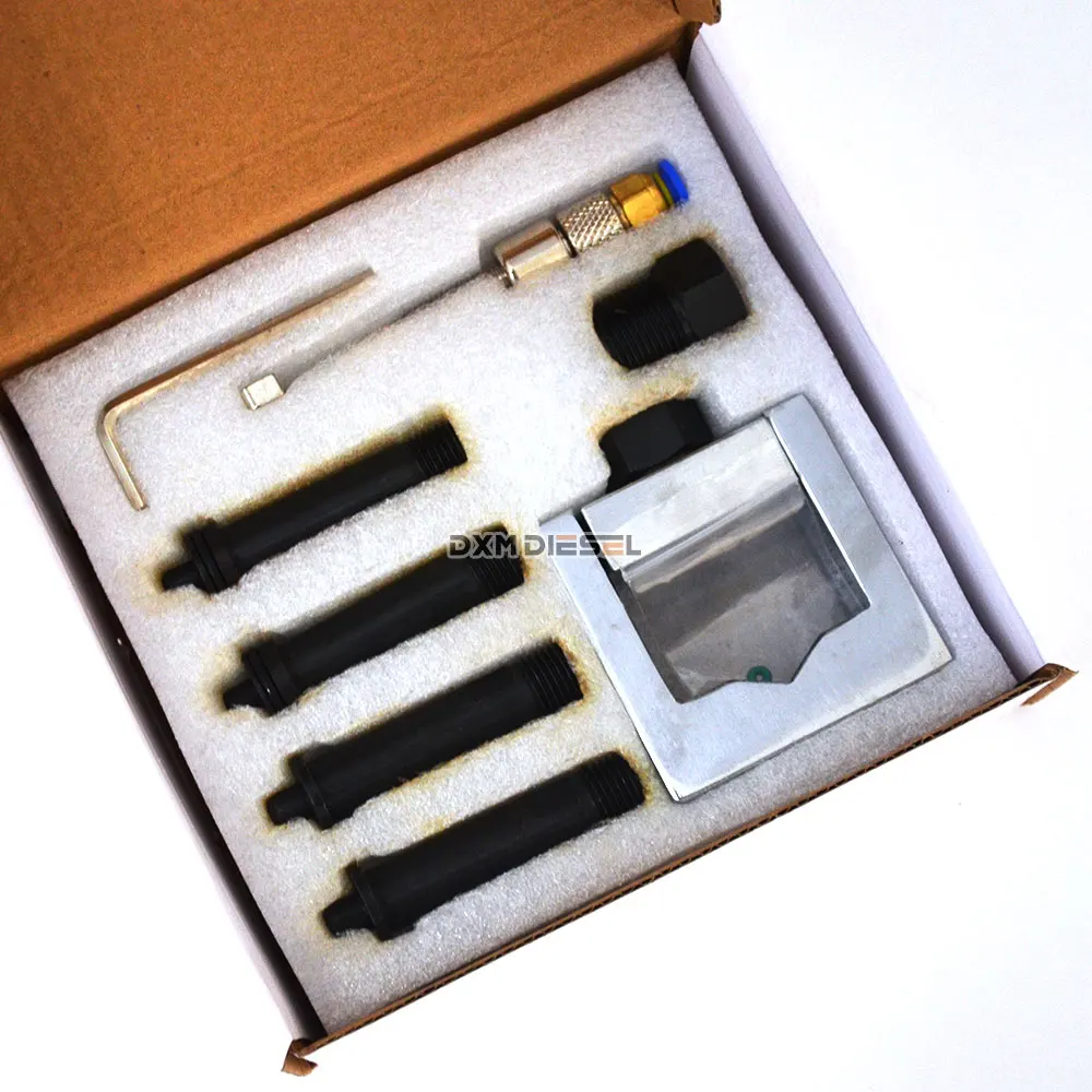 

DXM-514 tool set Universal fixture for common rail injectors Use with CR injector test bench clamp