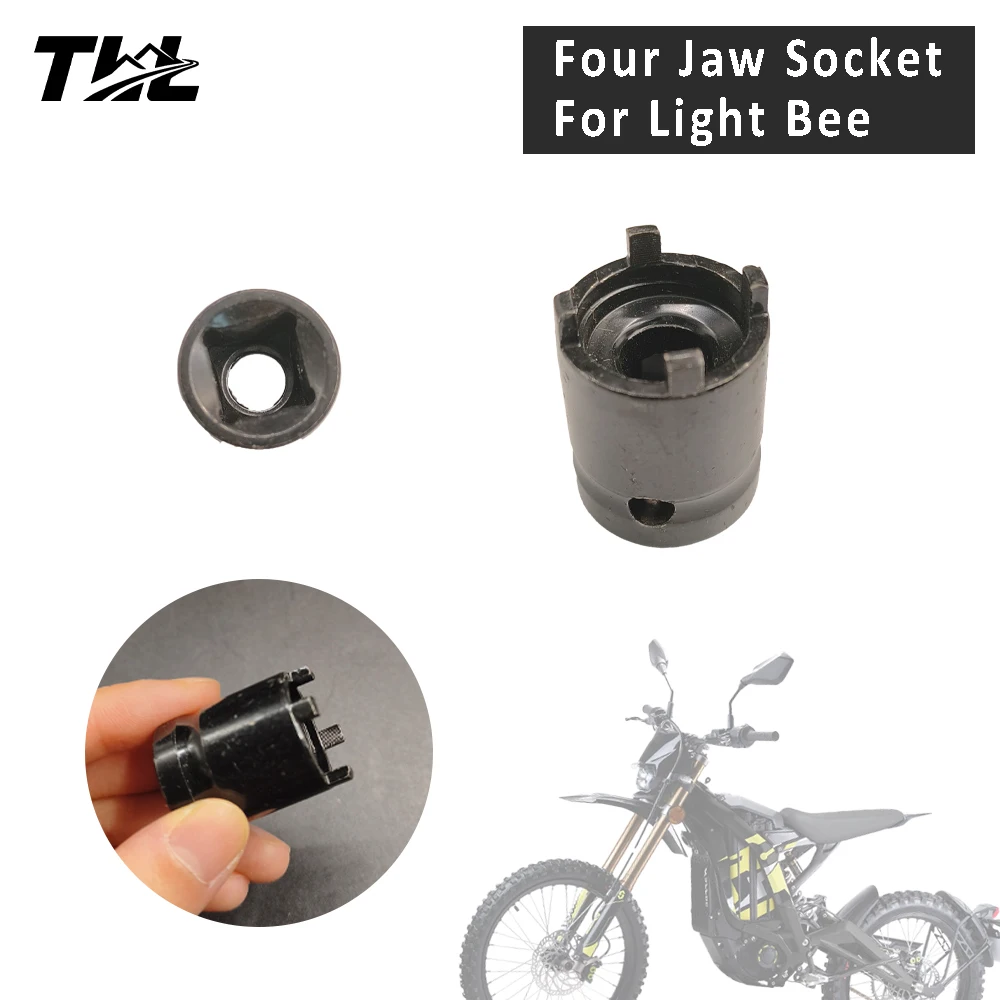 Four Jaw Socket Repair Tools  For Surron Light Bee X S Nut Socket Wrench Remove Tools Disassembly Socket Tool Accessories