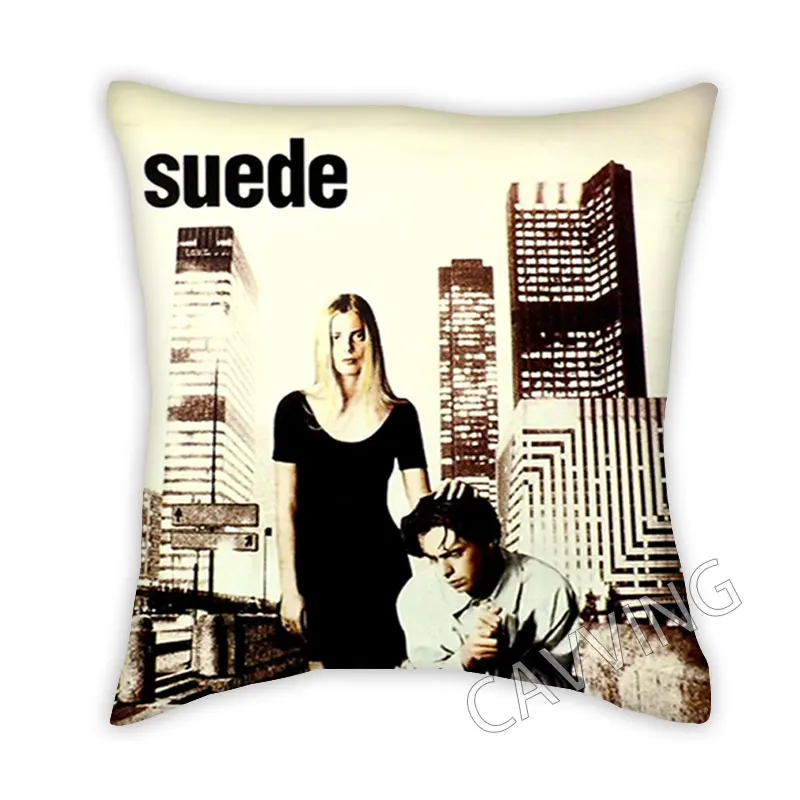 

SUEDE Band 3D Printed Polyester Decorative Pillowcases Cover Square Zipper Case Fan Gifts Home Decor