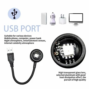 Mini atmosphere RGB Night light USB sunset Projection Lamp for tiktok photography selfie party house living room decoration 10 Main Sales Light Photography - №6