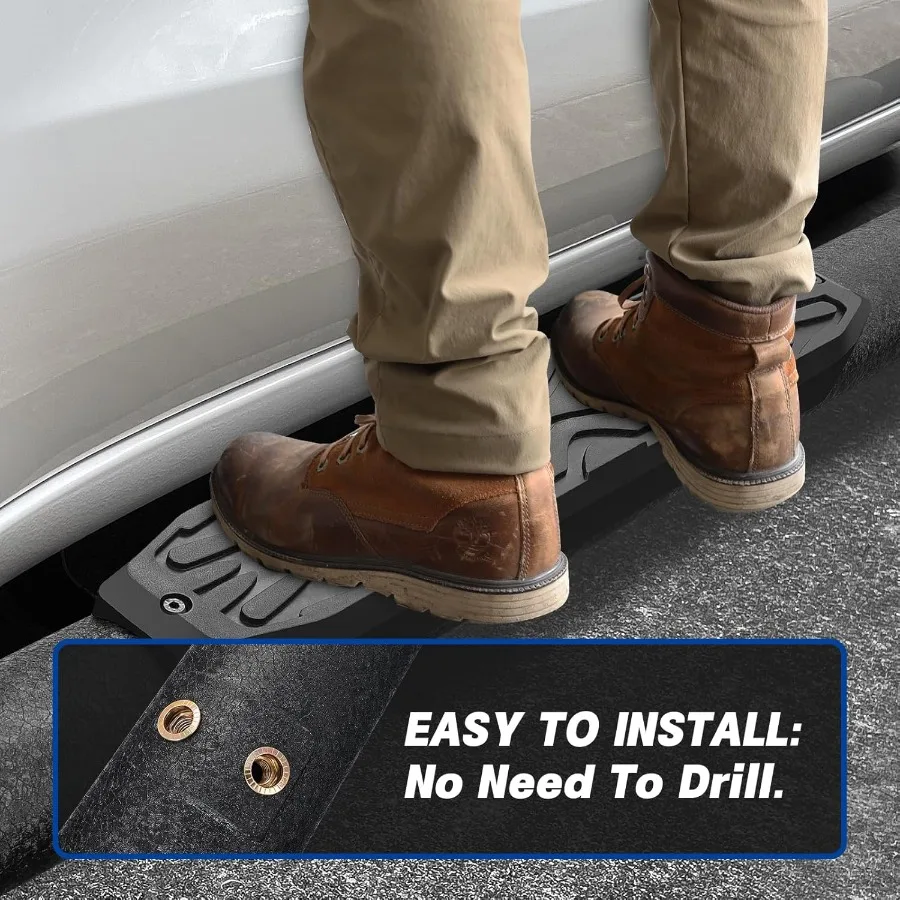 لوحات تشغيل ذات أنبوب بيضاوي 3.5 بوصة مصممة لـ 2005-2023 تويوتا تاكوما كابينة مزدوجة ونماذج كابينة طاقم مع 4 كاملة Si