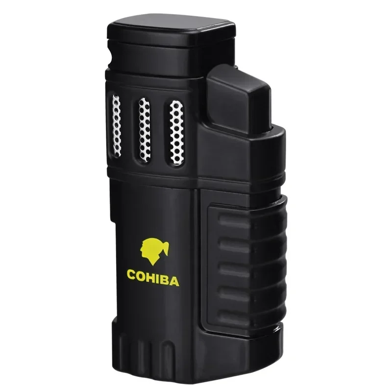 New COHIBA Lighter High Power Blue Flame Cigar Creative Lighter Torch Outdoor Barbecue for Camping Taste Men\'s Gifts