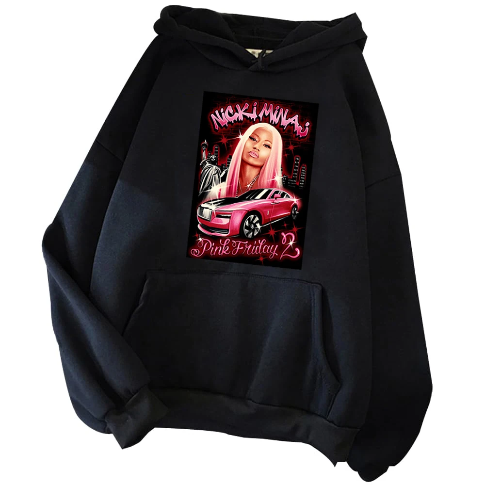 

Pink Nicki Minaj Pink Friday 2 Hoodies Hooded Sweatshirt Music Fans Gift 2024