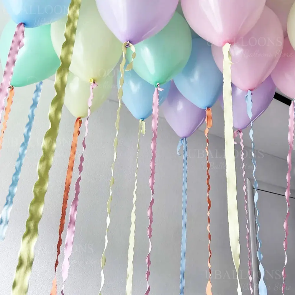 10YD Rüschenband für Ballonzubehör, gewelltes Plissee-Band, Rüschenband für Ballons, Schleife, Geburtstag, Babyparty, Partydekoration – Detail 1