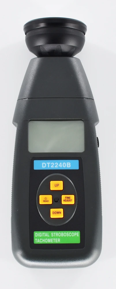 DT2240B Digital Stroboscope Non-contact Flash tachometer 60-40,000RPM Photoelectric Revolution meter Speedometer