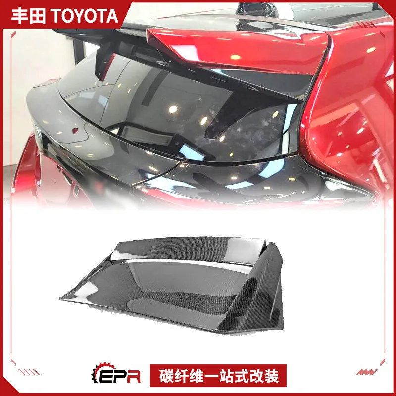 

Подходит для Toyota Yaris, модернизация из углеродного волокна GR, задний спойлер, хвост Varis, фиксированное ветровое верхнее крыло