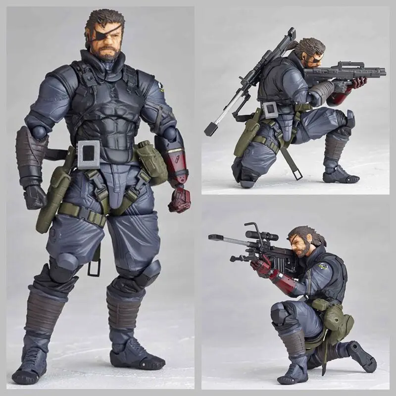 

Новинка: Коллекционная фигурка Revoltech Venom Snake, подвижная модель Metal Gear Solid V The Phantom Pain, украшение для рабочего стола, подарок