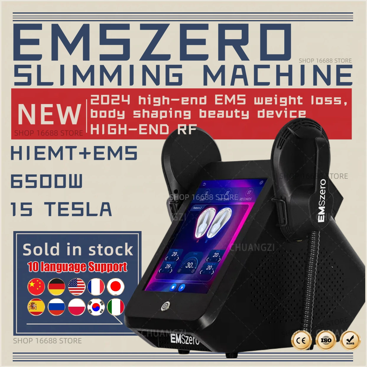 NEW EMSZERO RF Machine EMS Body Slimming Sculpting Fat Burning EMSzero Nova Weight Lose Electromagnetic Muscle 6500W 15tesla