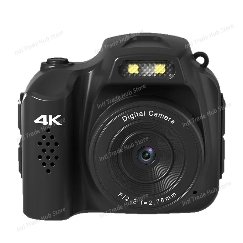 For 4K Student Compact Thumb Camera Features 64-megapixel High-definition Shooting Outdoor Screen Full-view Wide-angle View