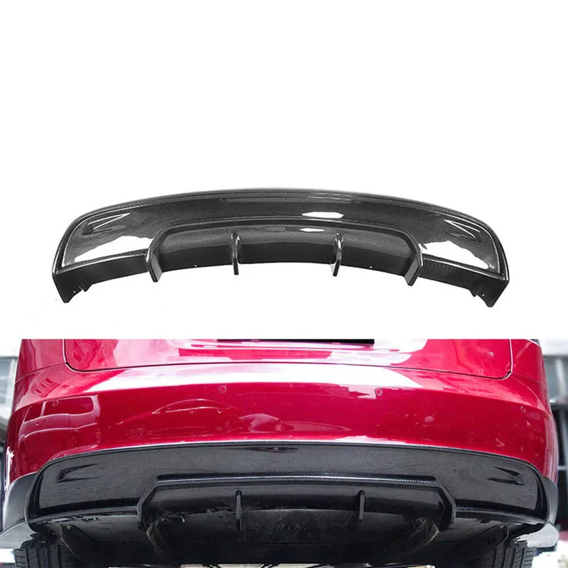 

Carbon fiber rear bumper diffuser suitable for Tesla Model S 16-17