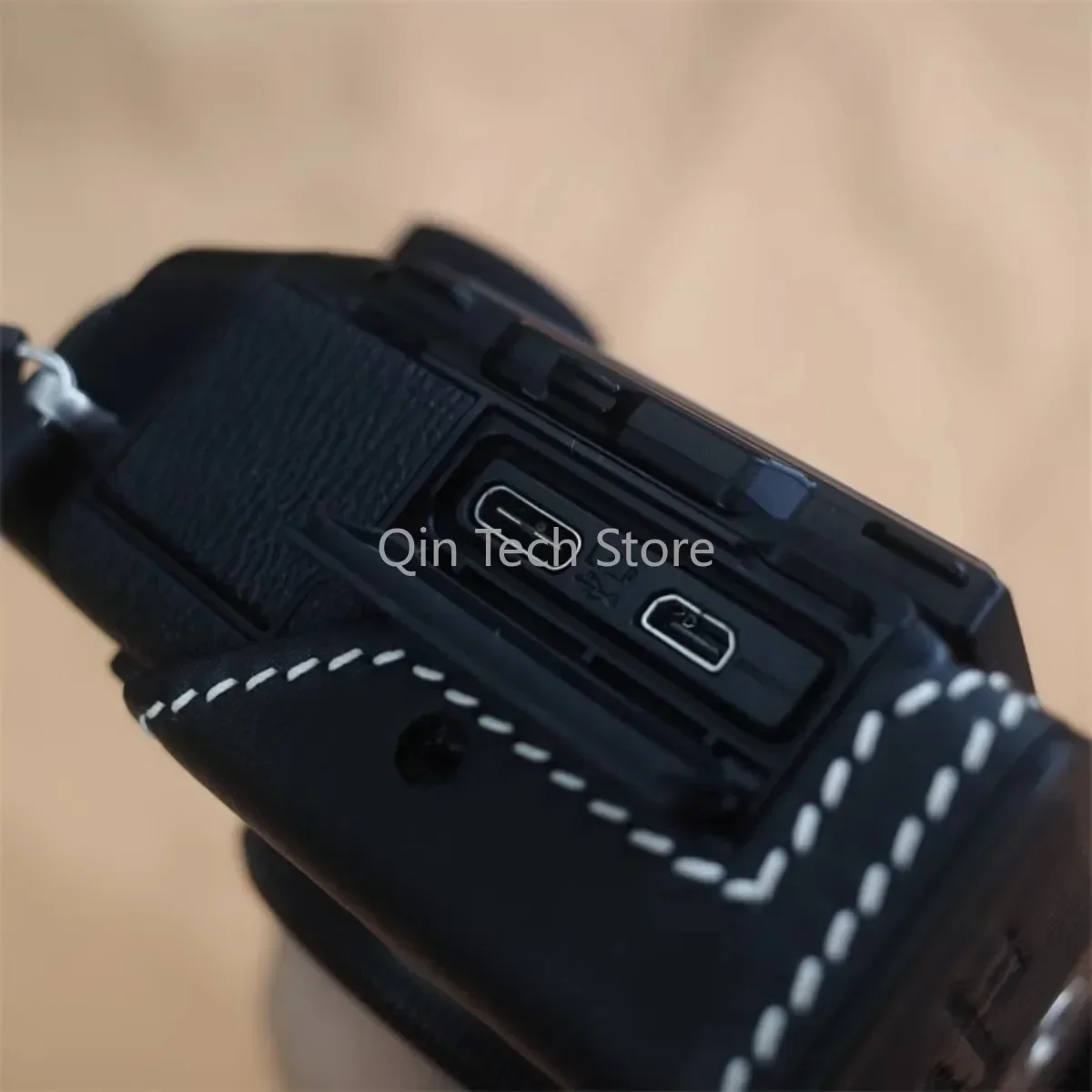 Bolsa de cuero Real hecha a mano para cámara, funda protectora de media cubierta con Base para Fuji XT5 Fujifilm X-T5, accesorios para fotografía de estudio