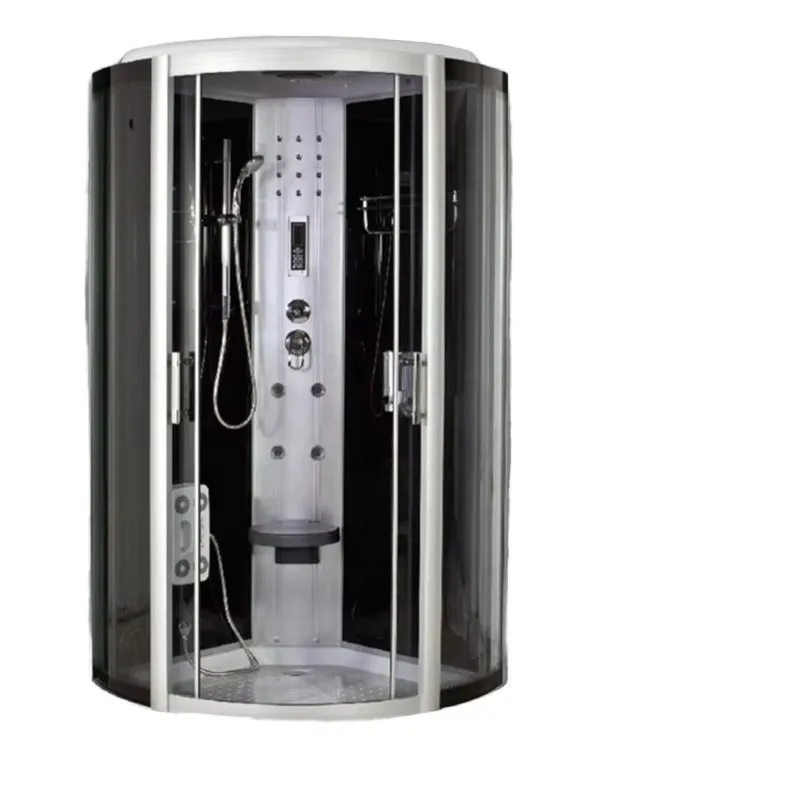 Customization Modern Luxury 2-Person Hydro Massage Complete Steam Shower Cabin 5mm Glass Sliding Door with Frame for Hotels