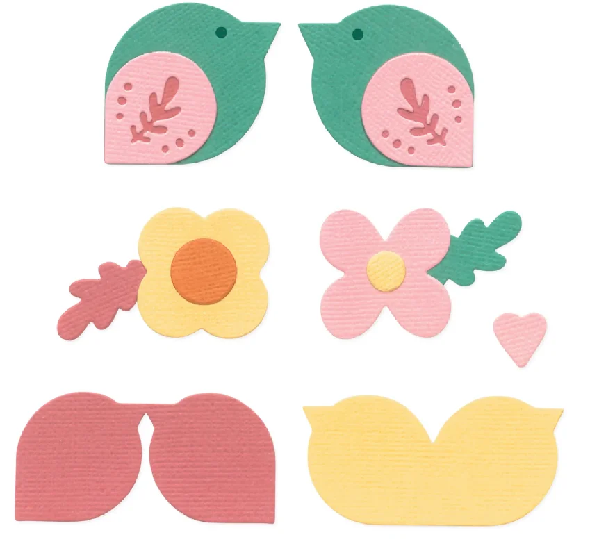 

Flowers Bird Metal Cutting Dies For Scrapbook Diary Decoration Embossing Template DIY Greeting Card Handmade 2026 New