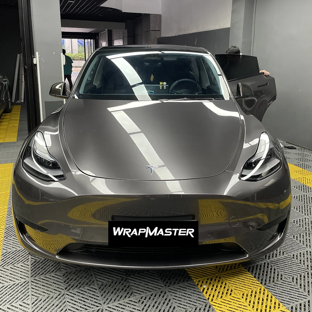 

Wrapmaster 5M/10M/18M High-End PET Metallic Liquid Gun Grey Car Wrap Companies Vehicle Wraps Cost