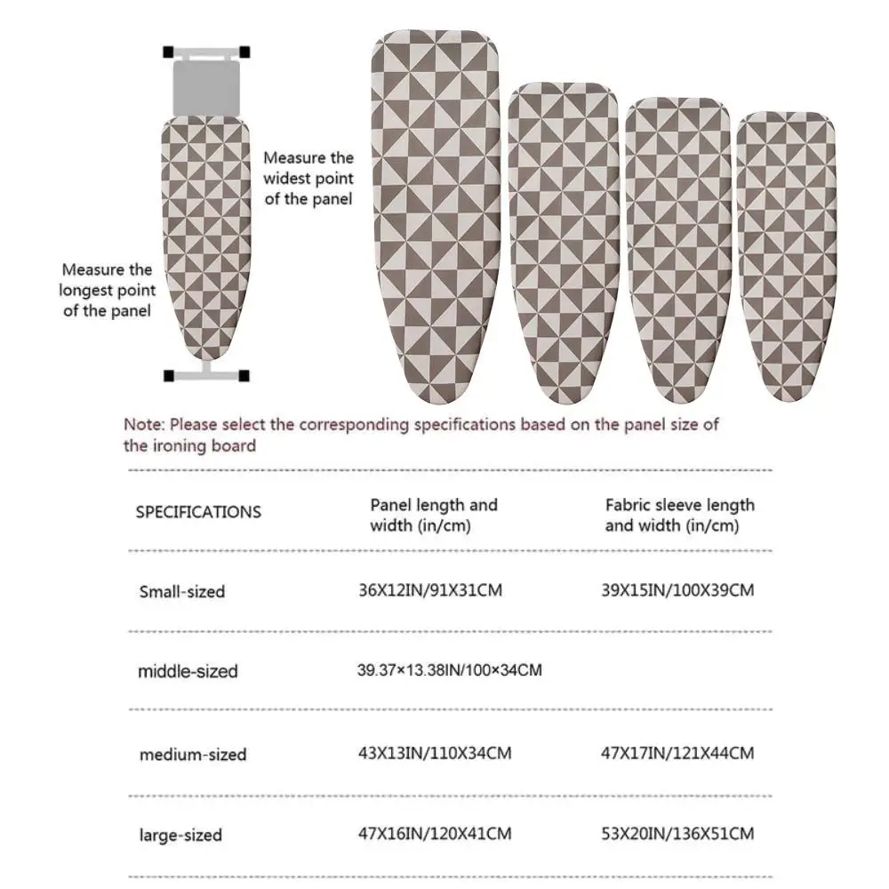 Paño duradero para tabla de planchar, cubierta Universal resistente al calor, almohadilla, suministros de lavandería, resistente a quemaduras