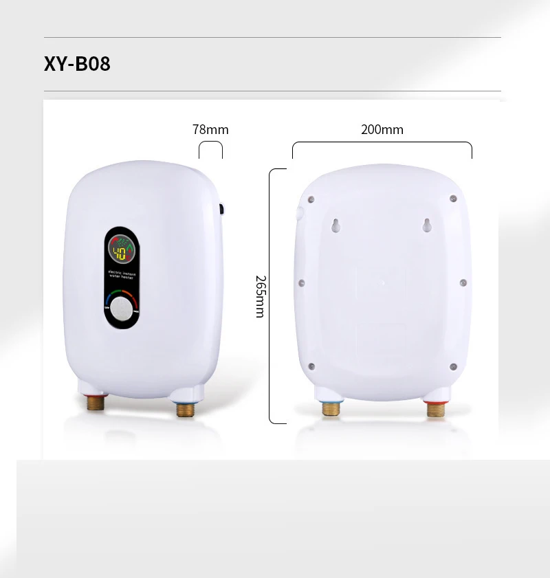 6500W Momentane Elektrische Wasser Heizung Digitale Temperatur Control Instant Tankless Wasser Heizung Dusche Fluss Wasser Erhitzt