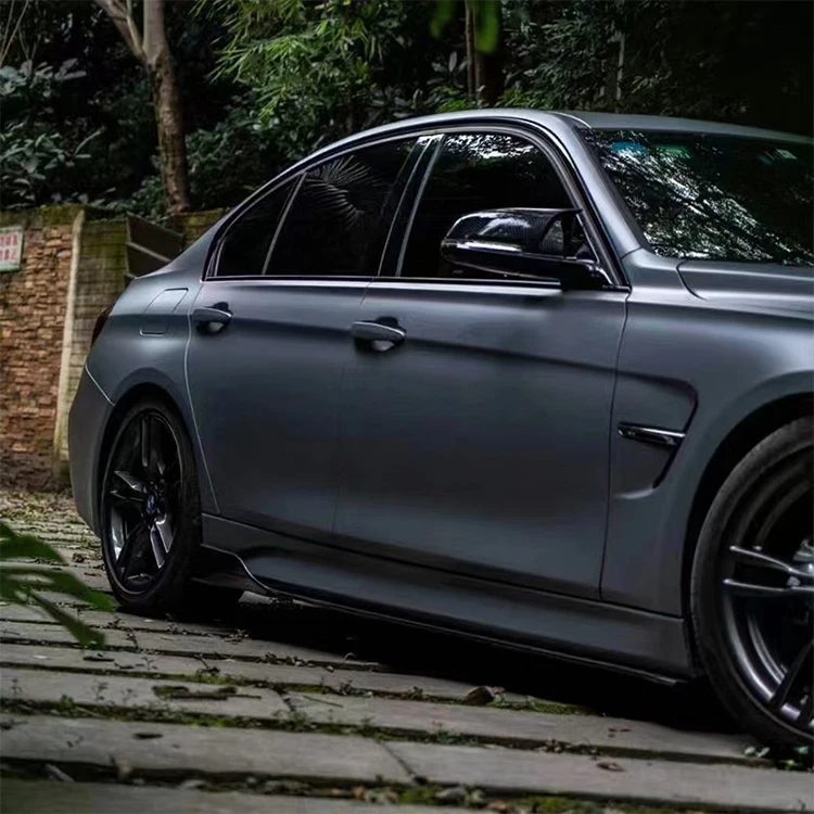 Jupes latérales de Style lame en Fiber de carbone, Mercedes Benz, série Porsche, mise à niveau de Modification d'apparence de voiture à trois boîtes