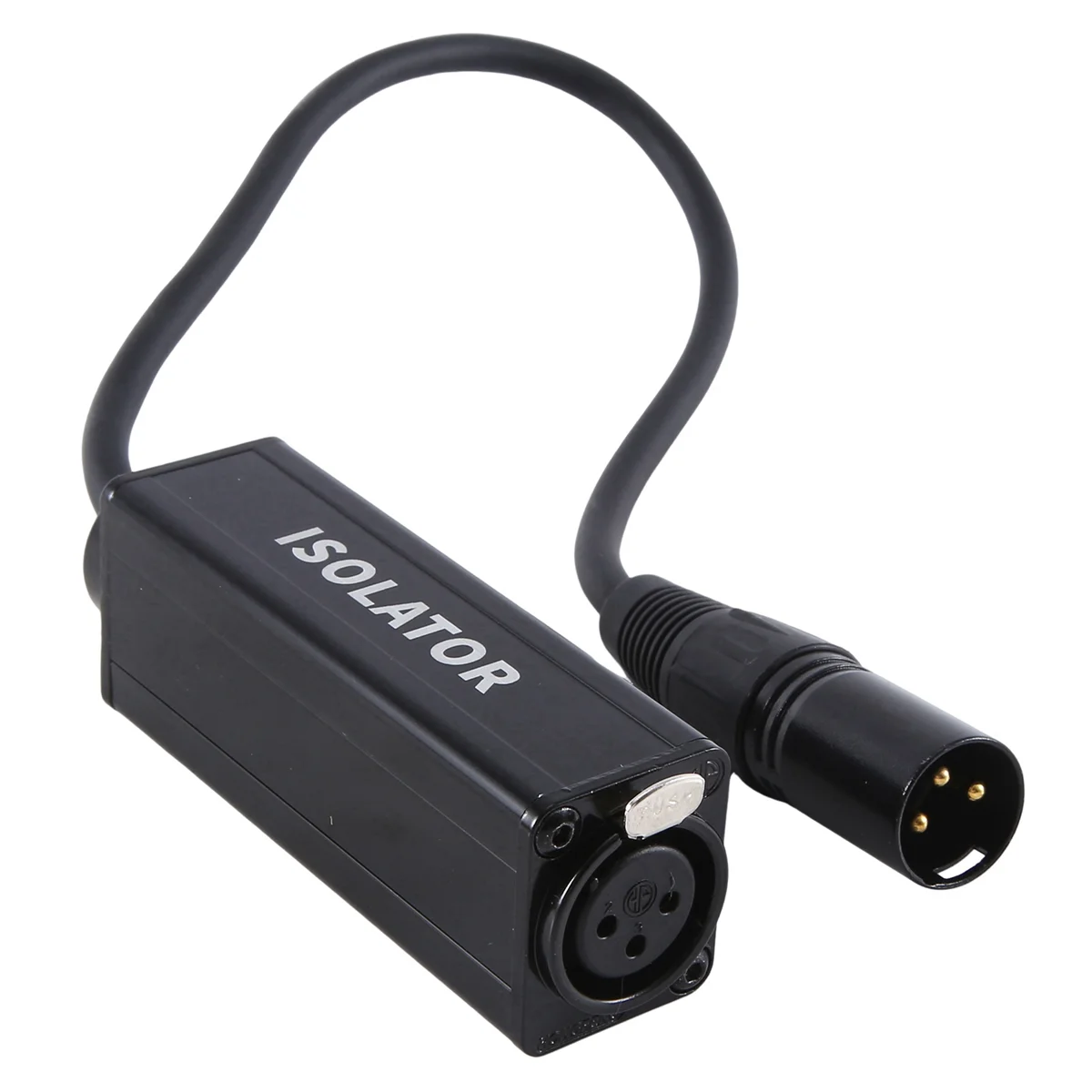 Audio Cable Isolator XLR Eliminates Noise Ground Loop Audio Isolator Current Sound Eliminates Noise, Female to Male