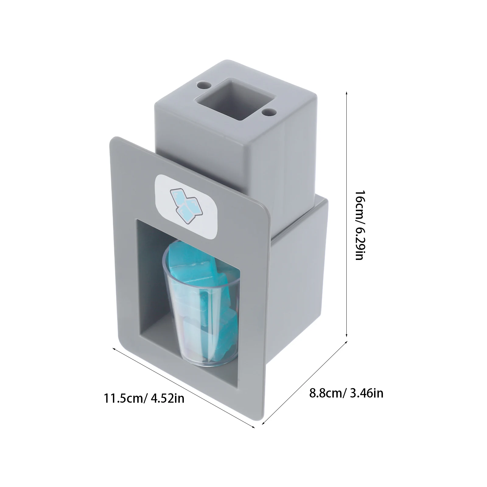 子供用ごっこ遊び製氷機 グレーの本体 透明なカップ リアルなシミュレーション インタラクティブなキッチンプレイセット 就学前のアクティビティ用