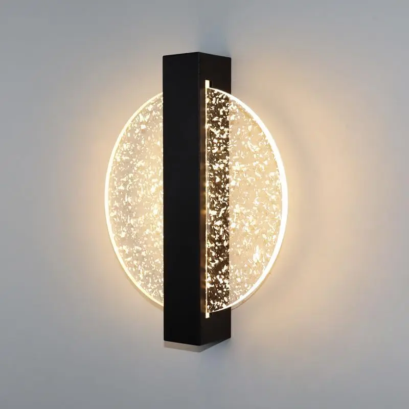 LED Wall Light,12W 1500LM Modern Creative Round Wall Lamp,3000K/4500K/6500K Wall Ceiling Light for Bedroom Living Room Corridor