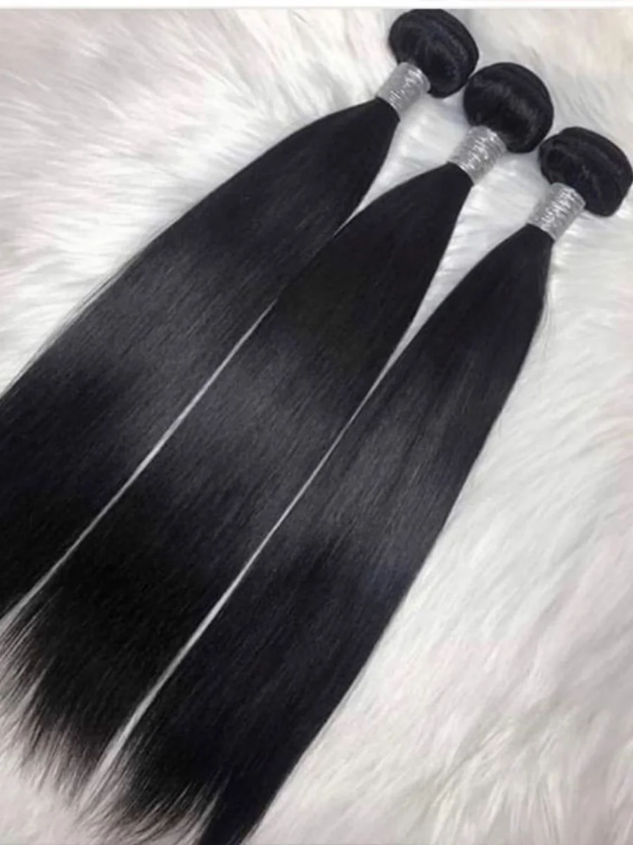 Brazilian Hair straight Bundles With HD Lace Closure 5x5 4x4 Hair Extensions For Women Straight Bundles Human Hair With Closure