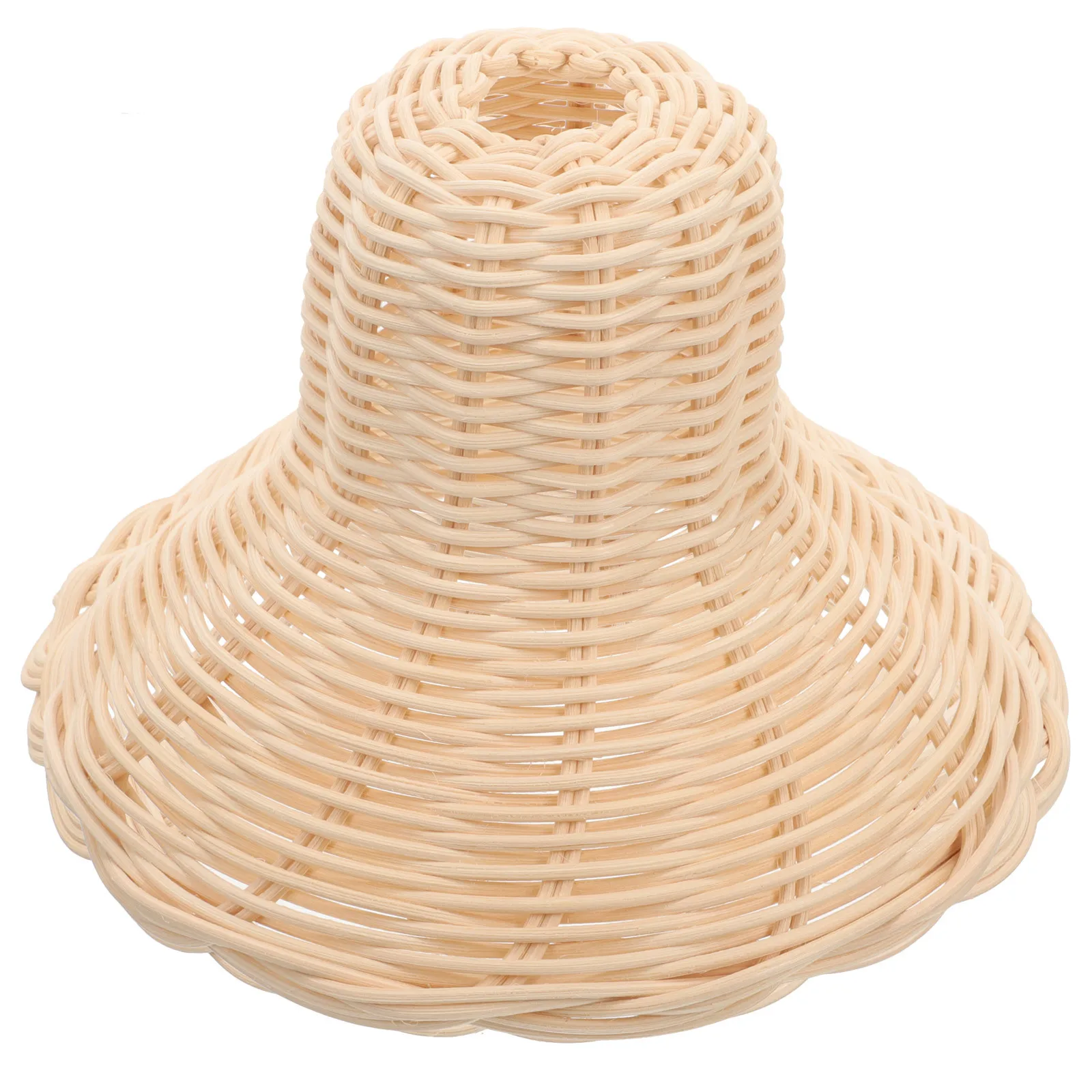 

Rattan Lampshade Shades for Pendant Light Bulb Hanging Lights Beige Ceiling Wicker