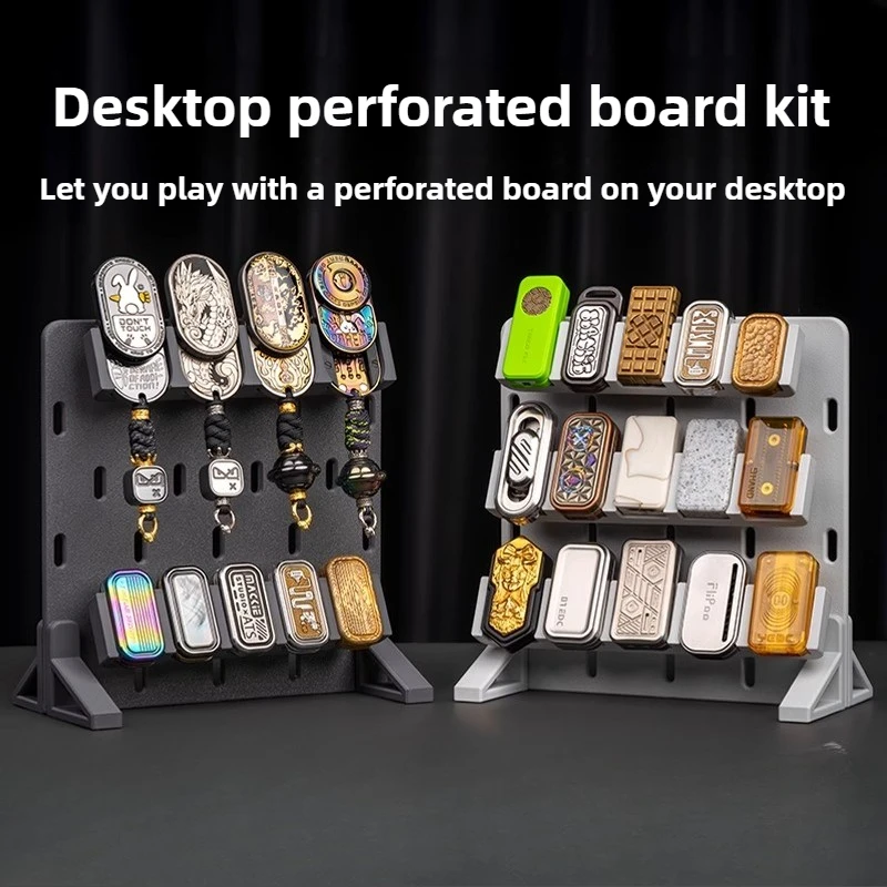 

Настольная доска с отверстиями, художественная нажимная пластина, стеллаж для хранения игрушек, многослойная настольная органайзерная стойка для хранения EDC