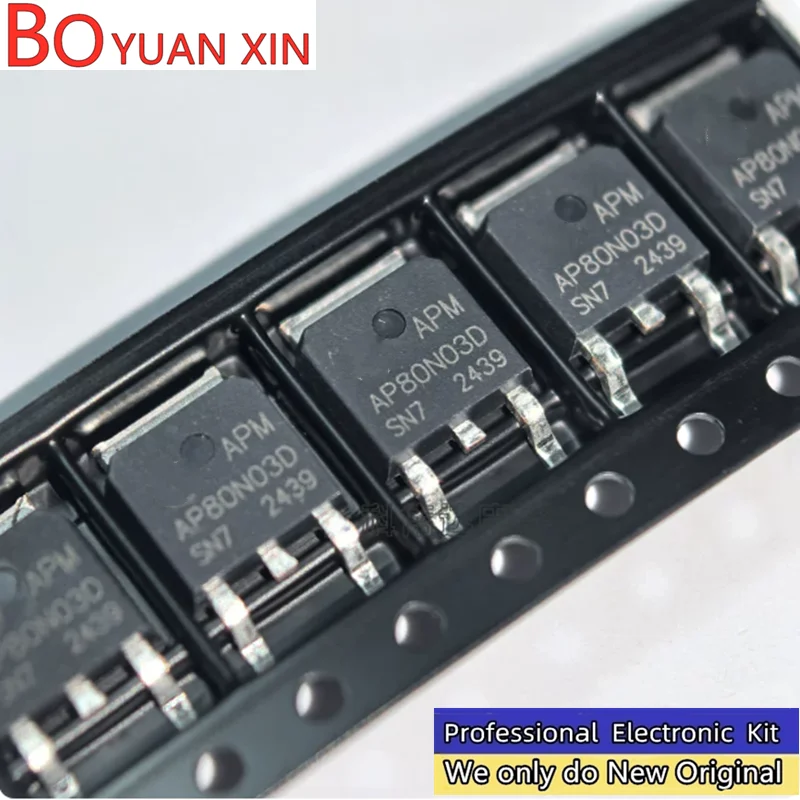 BYX KE JI 10pcs-20pcs AP80N03D Package TO252-3L 30V 80A Internal Resistance 4m Ω Power Tool Protection Board