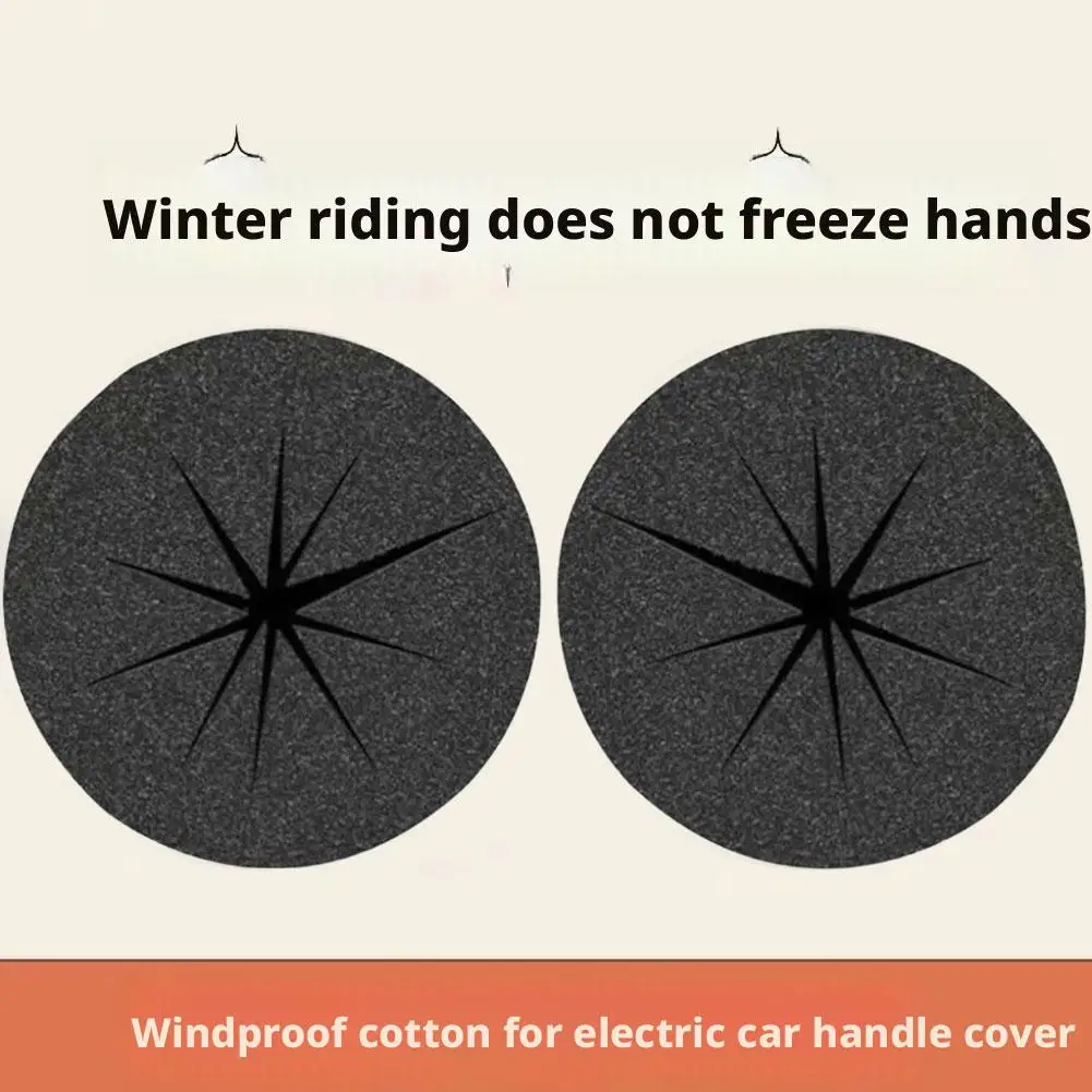 Electric Vehicle Handle Windshield Cover Windproof Cotton Handle Gloves for Electric Bikes Winter Cold Protection Riding Accesso