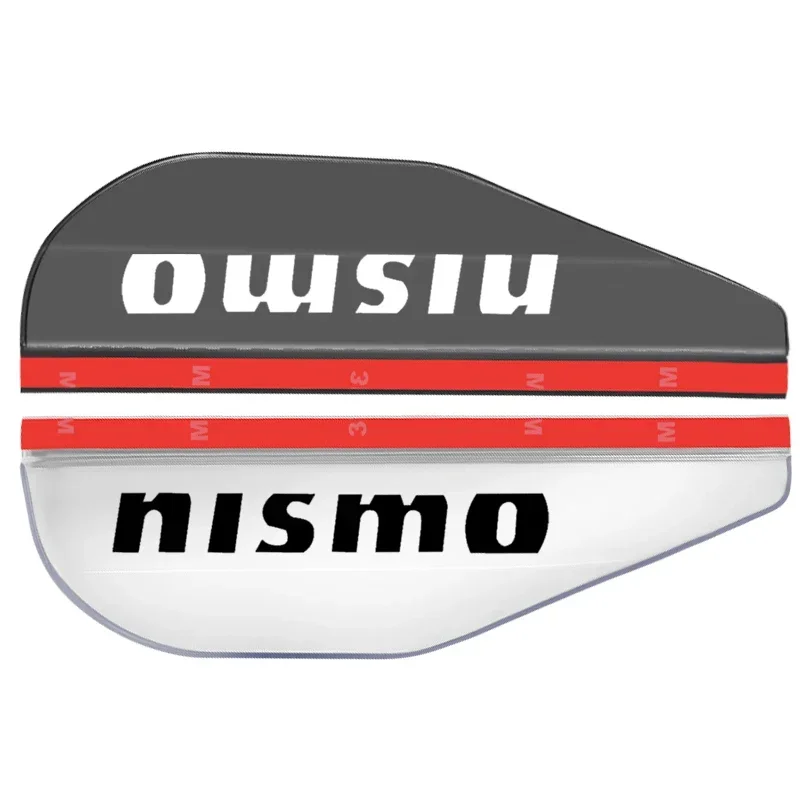 For Nissan Nismo GTR 370Z  Tiida Juke Wheel Center Caps 2Pcs Car Rear View Side Mirror Rain Board Eyebrow Guard Sun Visor Emblem