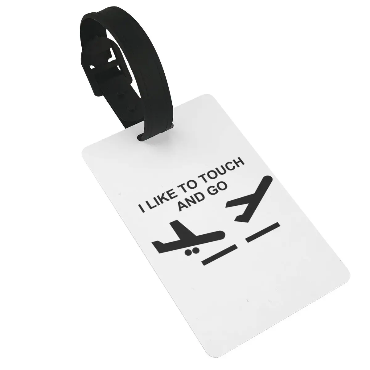 Flugzeug humor! Ich mag es zu berühren und Gepäck anhänger Koffer zubehör Reisegepäck Boarding Tag tragbarer Etiketten halter