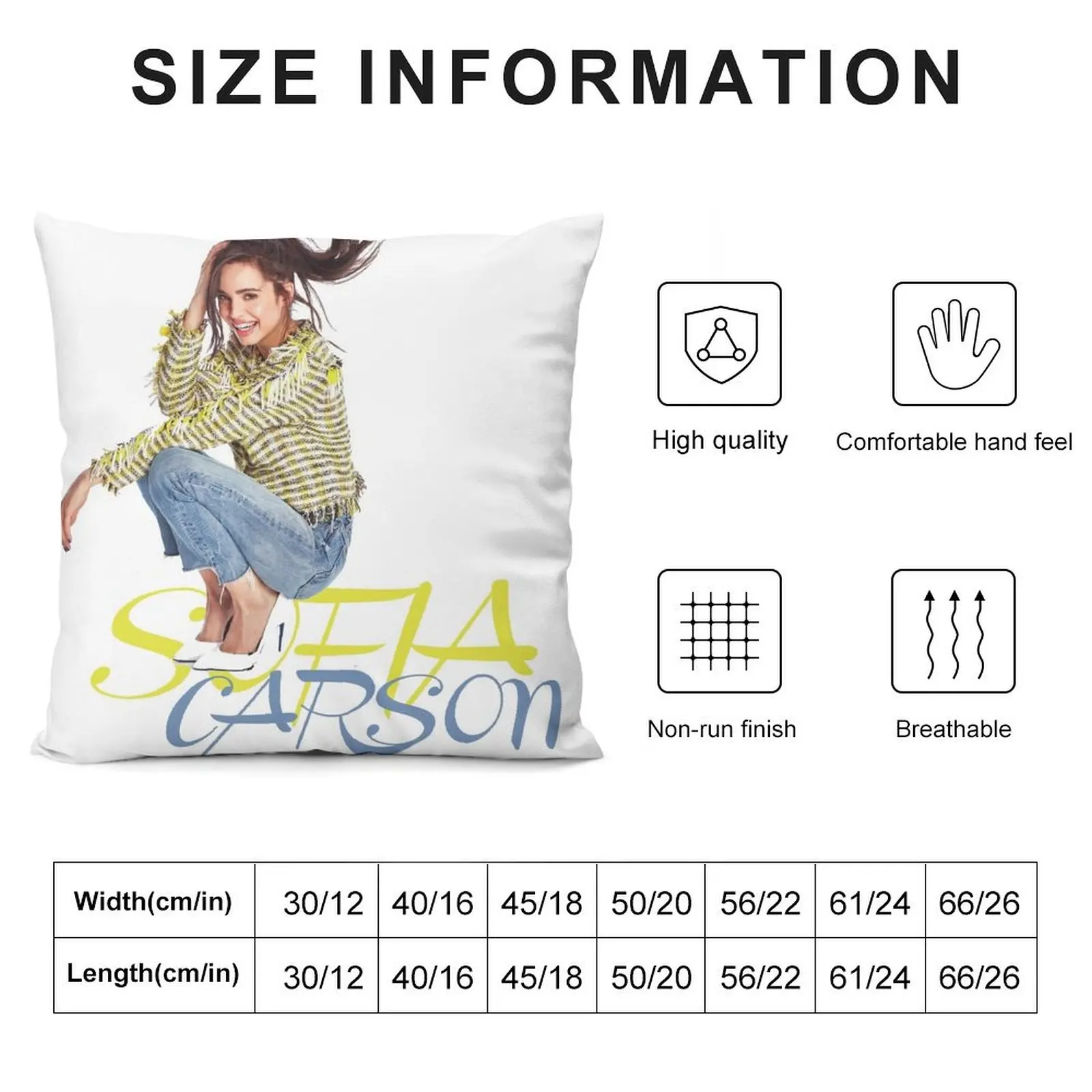 Sofia Carson Throw Pillow pillow pillowcase Pillowcases For Pillows Cushions pillow cover luxury