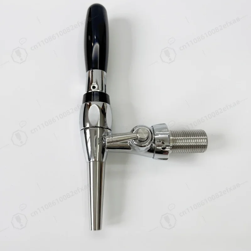 Stainless Steel Adjustable Nitrogen Faucet, Draft Beer Tap Valve for Nitro Beer System, Bar Restaurant Pub Equipment
