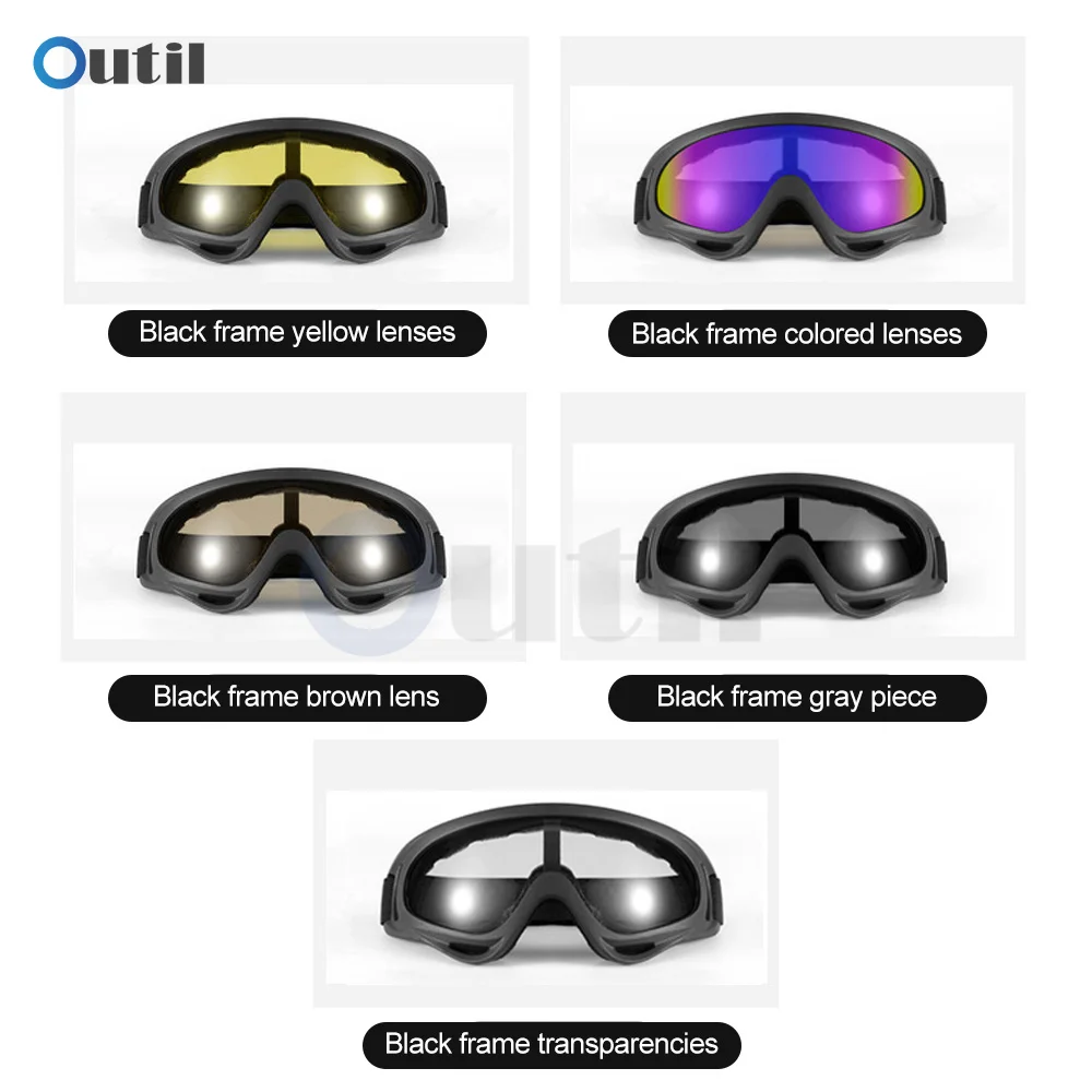 New Hot High Quality Motorcycle Goggles Glasses Mask Motocross Windproof Moto Helmet Motocross Bike Driving Glasses Sunglasses