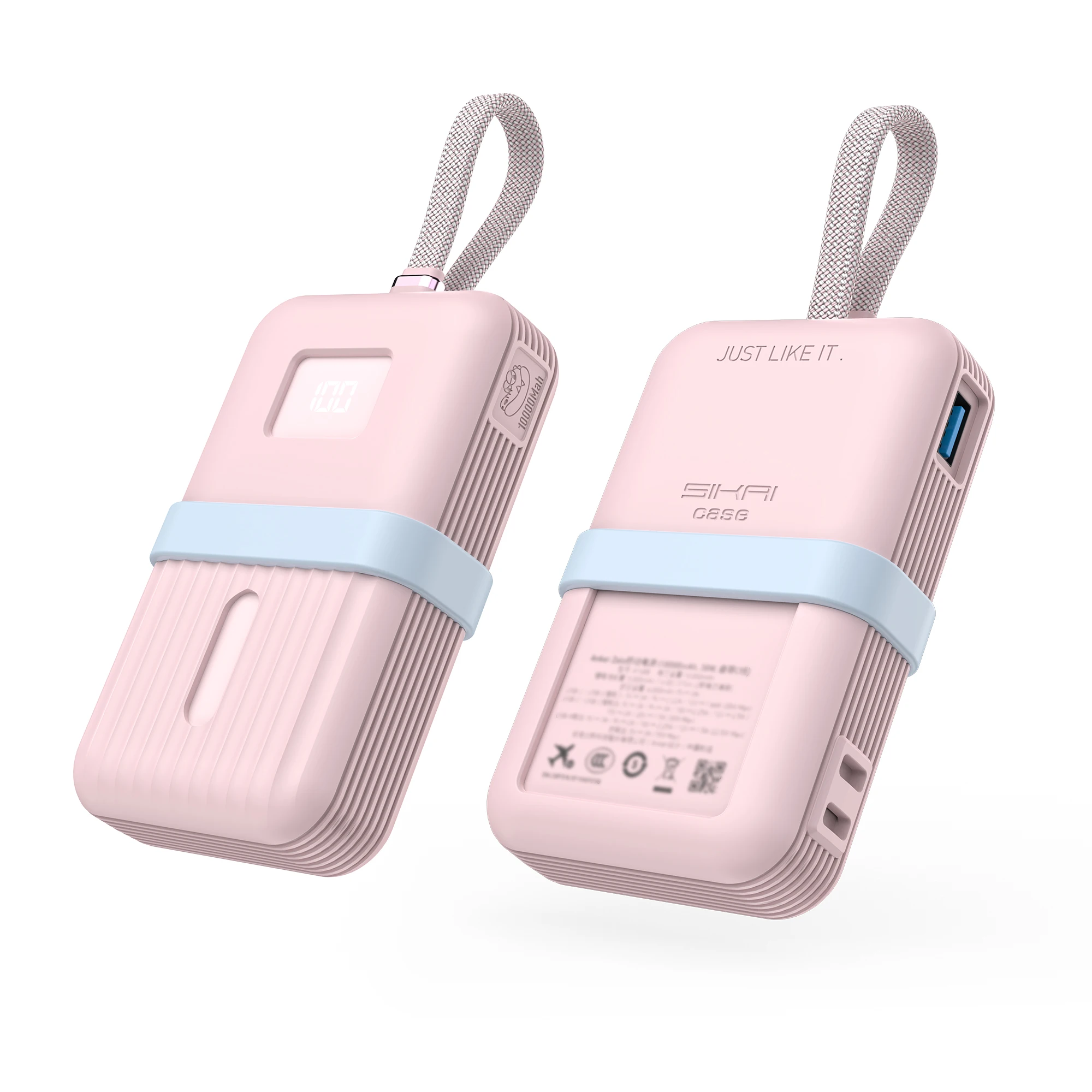 SIKAI Weiche, stoßfeste Silikon-Schutzhülle, Silikonhülle für Anker Zolo Power Bank 10.000 mAh/20.000 mAh, 30 W/35 W – Detail 9