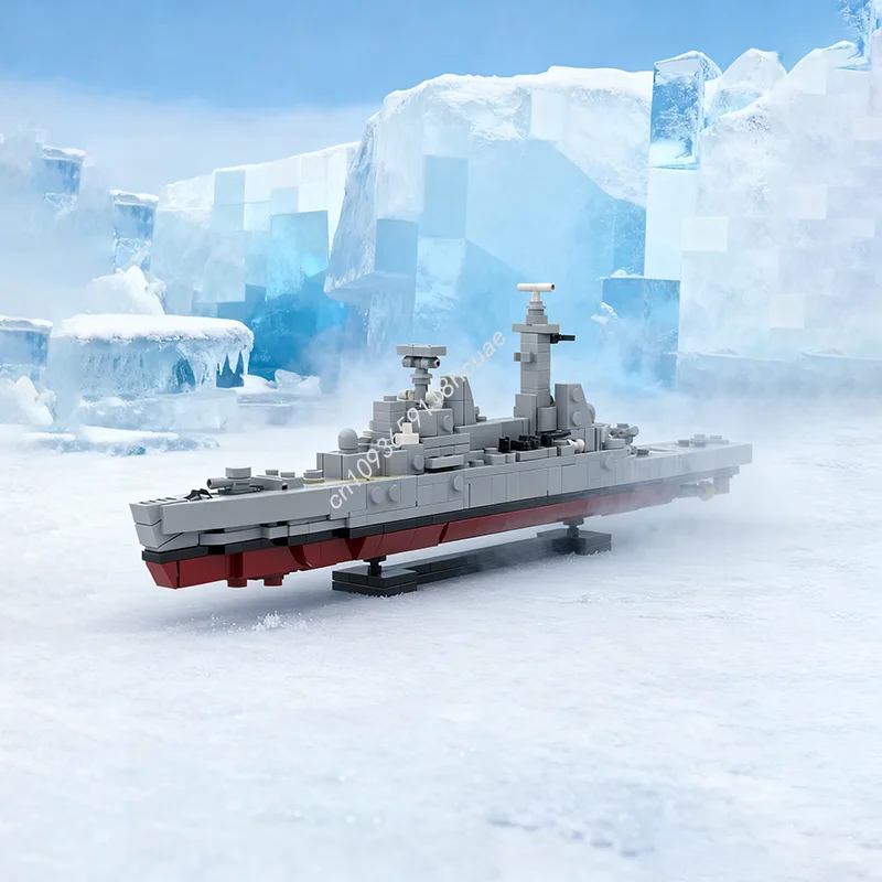 

480 шт. MOC Тип Класс Разрушитель Чековая Модель Строительные Блоки Архитектура Сборка DIY Рождественский Подарок Креативная Игрушка Кирпич Дети