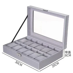 3/6/10/12 Grids PU Leather Promotion High-Grade Watch Box Green/Gray Color  Watch Storage Case For Women