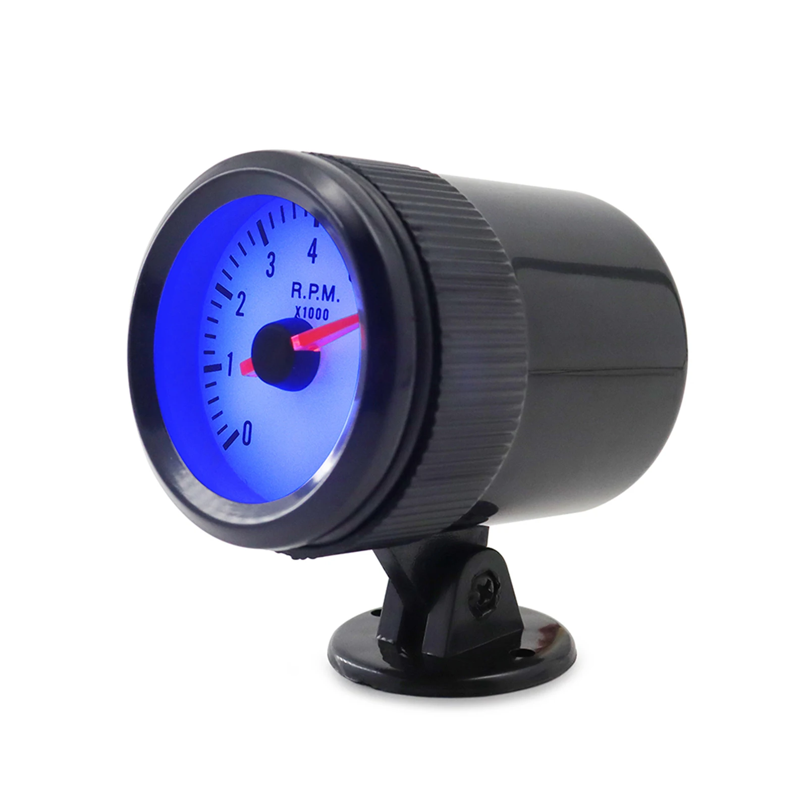 

Black Plastic Tachometer 0-8000RPM 12V DC 5.7x6.5cm with Hose Screws Gauge Holder Rubber Ring