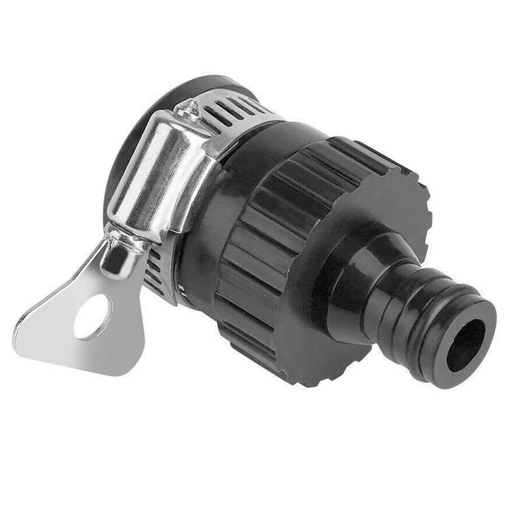 Tap Connector Hose Pipe Fitting Black Faucet Adapter Fitting Garden Accessory Assembly Indoor Kitchen Replacement