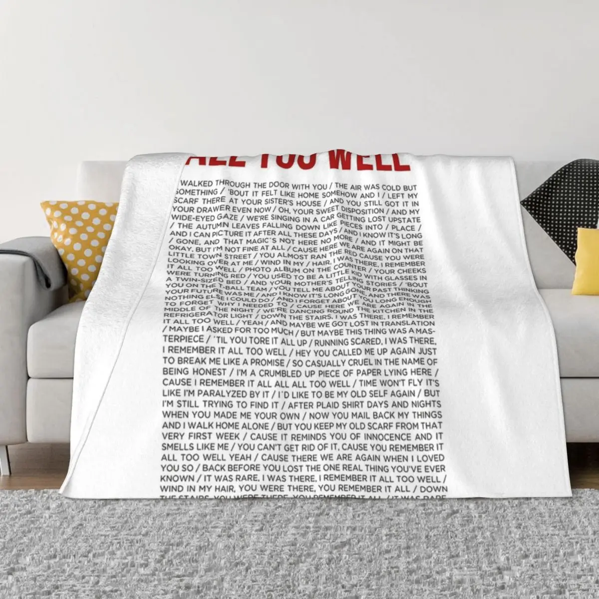 

ALL TOO WELL Throw Blanket valentine gift ideas Retros sofa bed Thermals For Travel Blankets