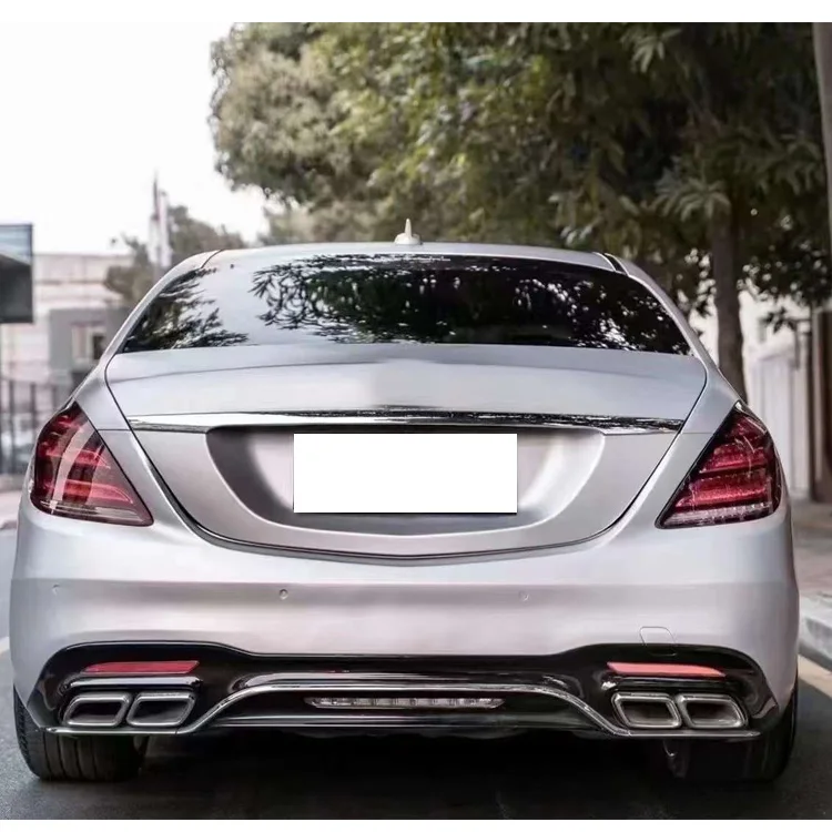 Auto Accessoires Facelift S65 Stijl Voor Achter Bumper Side Rokken Body Kit voor Nieuwe Mercedes Benz s Klasse W222 OEM 2228852001