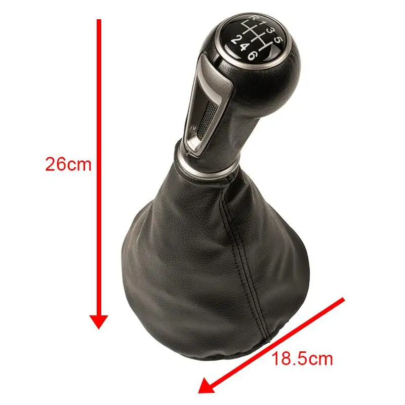 Gear Shift Knob Shifter Lever Stick Gaiter Boot Cover Cars Accessories Replacement Parts For SEAT IBIZA IV (6j) 2009-2017